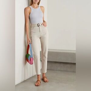 Reformation Cynthia Belted High Rise Straight Jeans Size 26